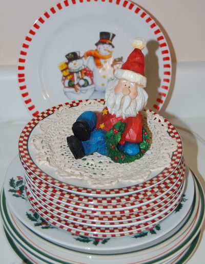 Santa on Plates
