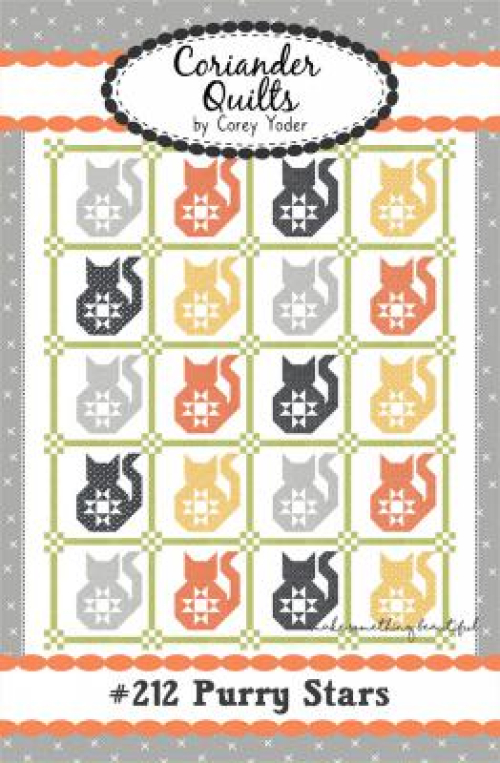 Purry-Stars-quilt-sewing-pattern-Coriander-Quilts-front