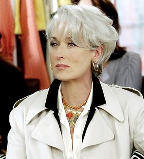 Mery streep with gray hair