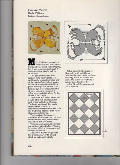 Horse quilt pattern017