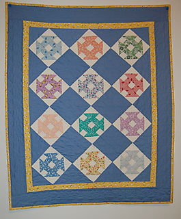 Blue little quilt
