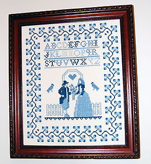 Blue Crossstitch