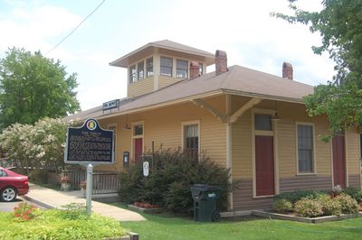 Leeds Historic Train Depot; the rest of the festivities took place here.