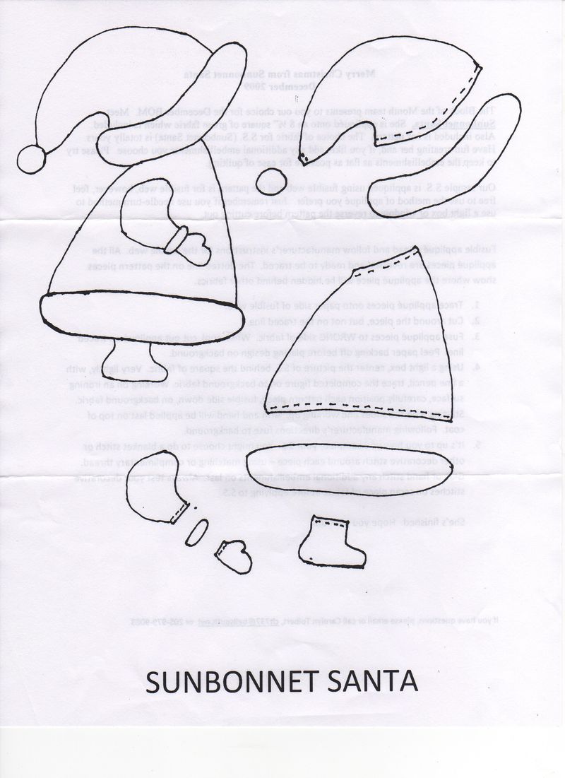 Sunbonnet Santa 2