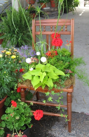 Chair planter